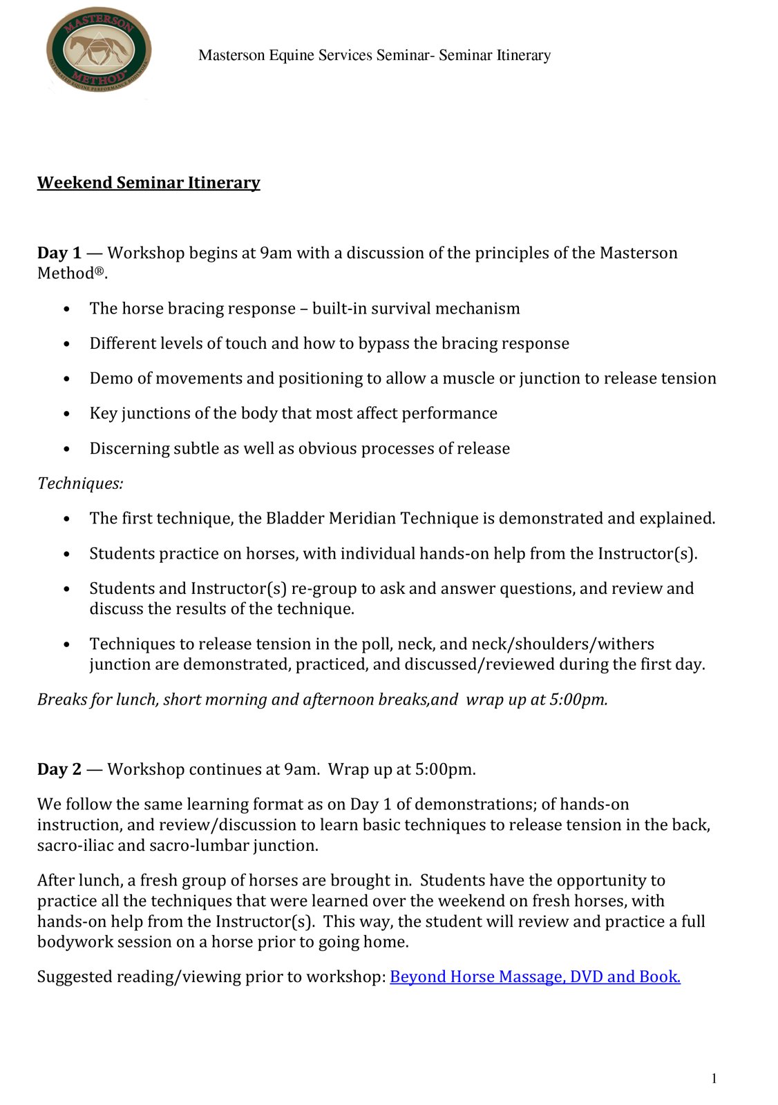 itinerary