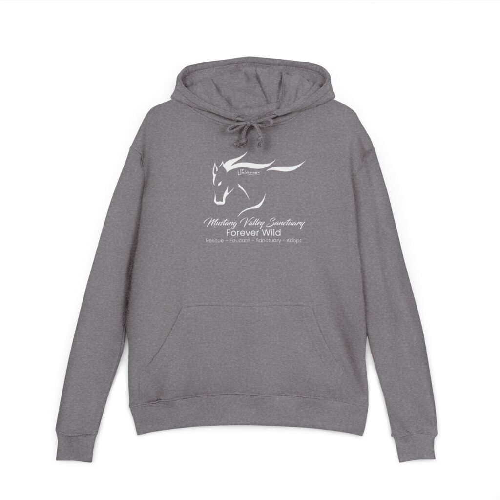 Link to buy mustang Valley Sanctuary Sweatshirt in Black, Blue or Grey