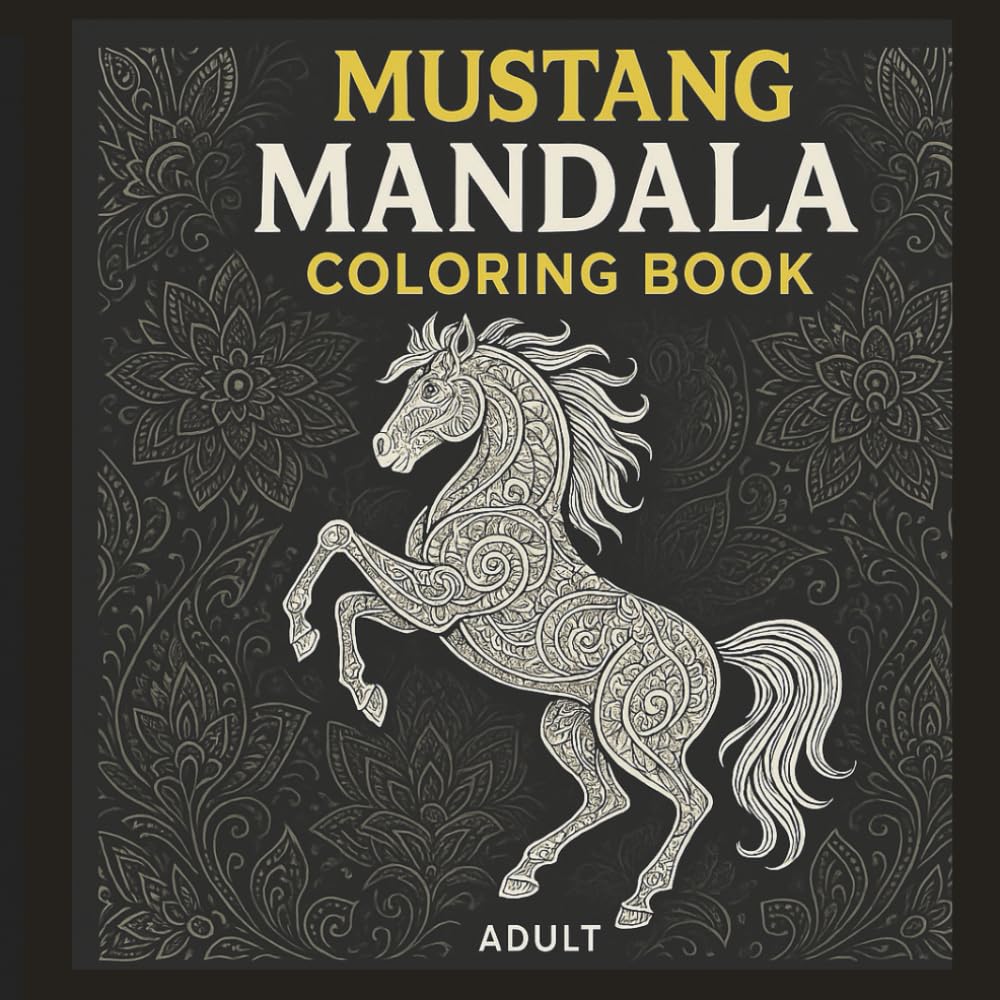 Version 1.0.0 mustang mandala coloring book